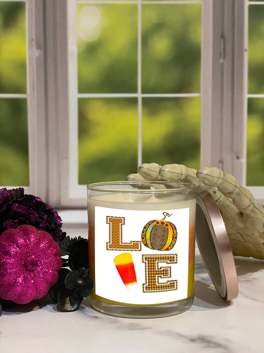Candy Corn Love Candle