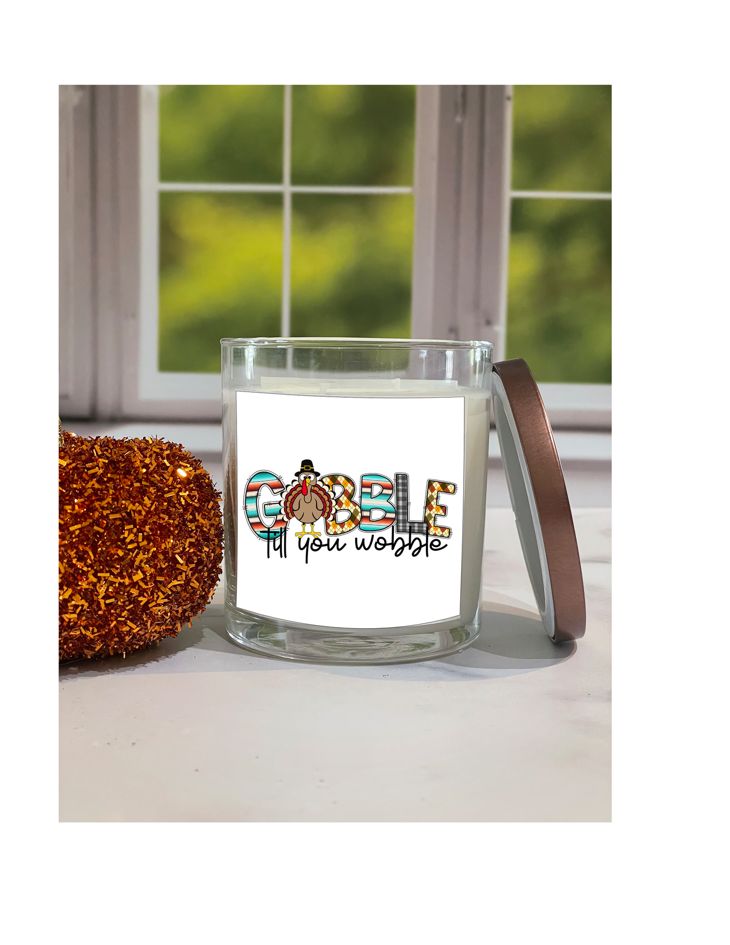 Gobble till you Wobble Candle