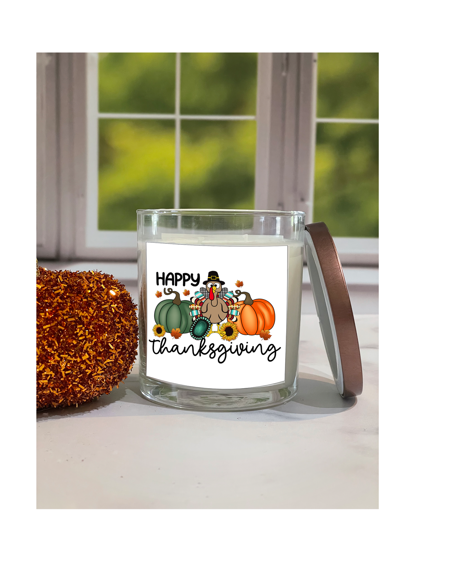 Happy Thanksgiving Candle